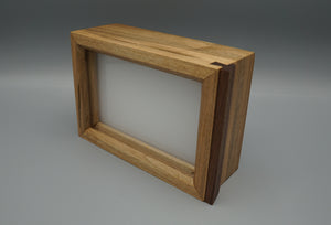 Illuminated Display Box with Life Pane - Customized Back Panel Text